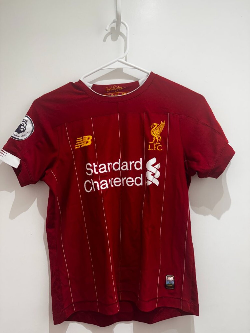 Liverpool LFC Standard Chartered Mohamed Salah 11  jersey red